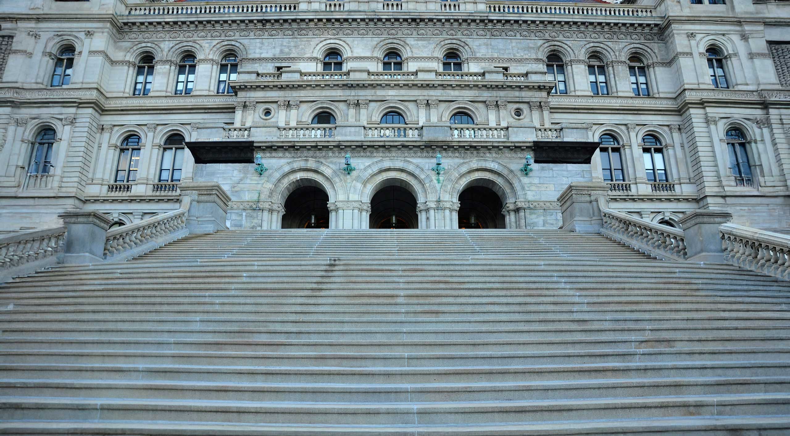 The steps to the New York State Capital Building